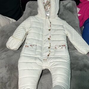 Cozy Quilted Baby Snowsuit